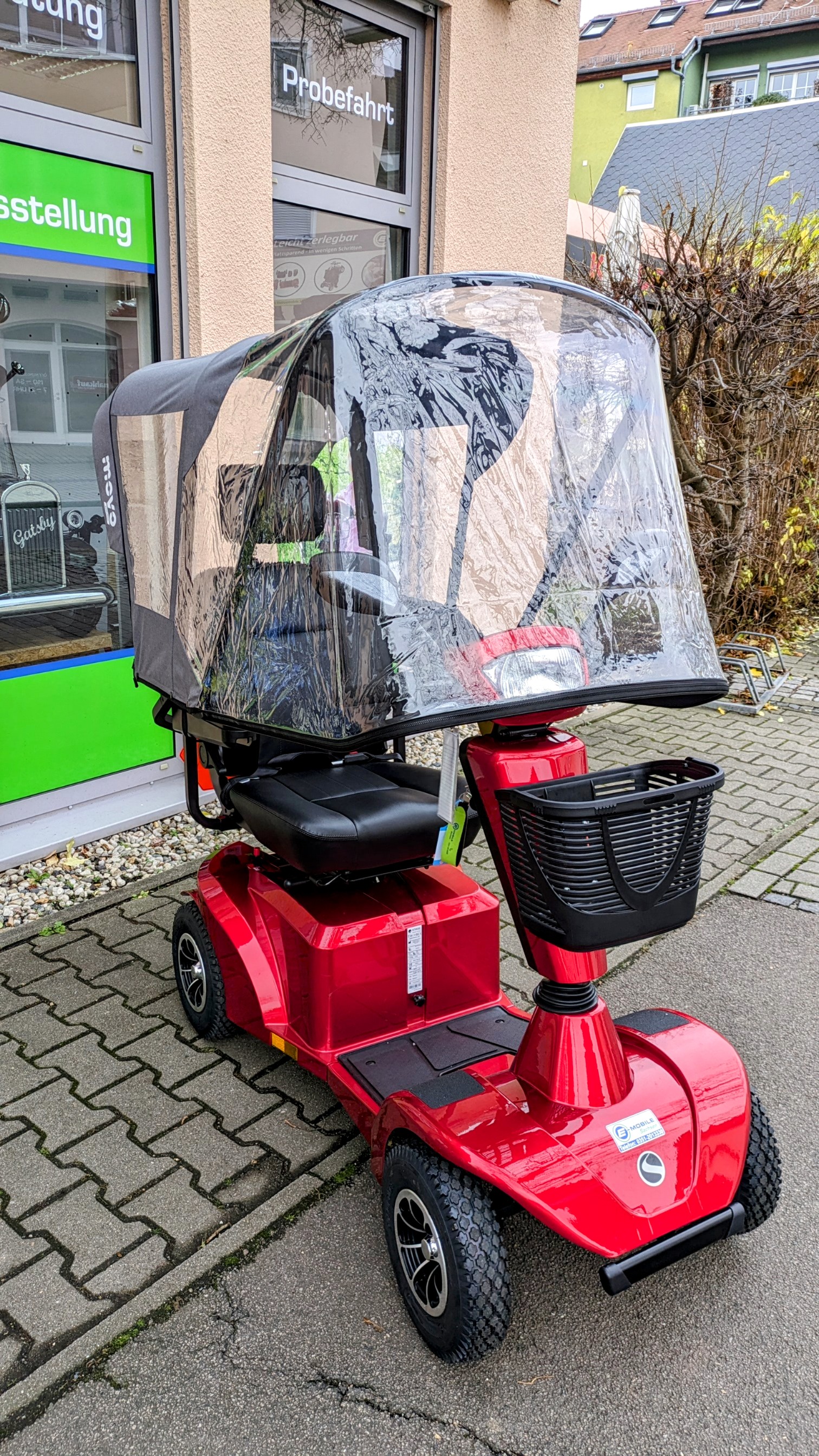 Wetterschutz für Seniorenmobile